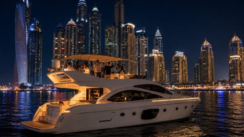 Dubai Marina Yacht Party Night